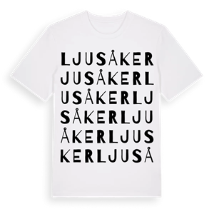 Ljusåker ordlek t-shirt – ekologisk bomull t-shirt från Pinshirt