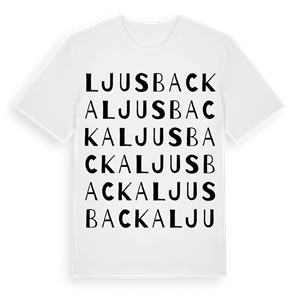Ljusbacka ordlek t-shirt – ekologisk bomull t-shirt från Pinshirt