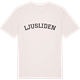 Vintage White t-shirt med Ljusliden böjd t-shirt