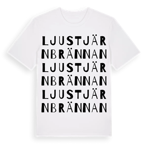 Ljustjärnbrännan ordlek t-shirt – ekologisk bomull t-shirt från Pinshirt