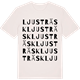 Vintage White t-shirt med Ljusträsk ordlek t-shirt
