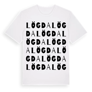 Lögda ordlek t-shirt – ekologisk bomull t-shirt från Pinshirt