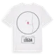 White t-shirt med Lögda t-shirt