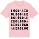 Pink Cotton t-shirt med Lögdaberg ordlek t-shirt