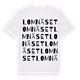Lomnäset ordlek t-shirt