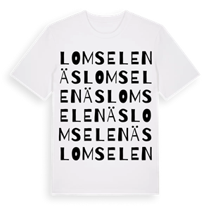 Lomselenäs ordlek t-shirt – ekologisk bomull t-shirt från Pinshirt