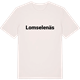 Vintage White t-shirt med Lomselenäs fetstil t-shirt