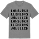 Mid Heather Gray t-shirt med Lomsjökullen ordlek t-shirt