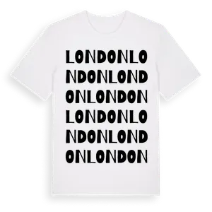 London ordlek t-shirt – ekologisk bomull t-shirt från Pinshirt