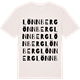 Vintage White t-shirt med Lönnberg ordlek t-shirt