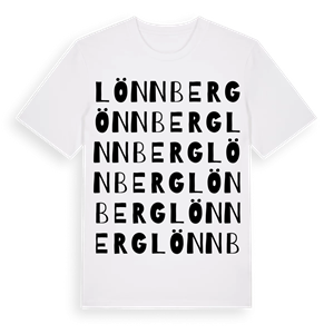 Lönnberg ordlek t-shirt – ekologisk bomull t-shirt från Pinshirt