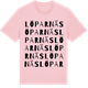 Pink Cotton t-shirt med Löparnäs ordlek t-shirt