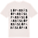Vintage White t-shirt med Löparnäs ordlek t-shirt