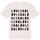 Vintage White t-shirt med Lövberg ordlek t-shirt