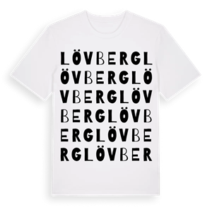 Lövberg ordlek t-shirt – ekologisk bomull t-shirt från Pinshirt