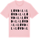 Pink Cotton t-shirt med Lövdala ordlek t-shirt
