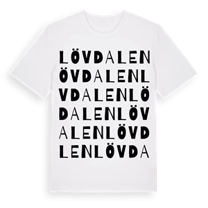 Lövdalen ordlek t-shirt – ekologisk bomull t-shirt från Pinshirt