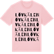 Pink Cotton t-shirt med Lövkälen ordlek t-shirt