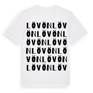 Lövön ordlek t-shirt – ekologisk bomull t-shirt från Pinshirt