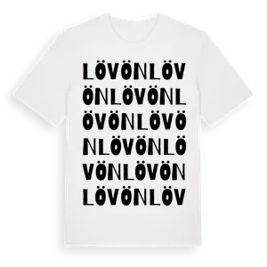 Lövön ordlek t-shirt – ekologisk bomull t-shirt från Pinshirt