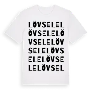 Lövsele ordlek t-shirt – ekologisk bomull t-shirt från Pinshirt