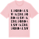 Pink Cotton t-shirt med Lugndalsviken ordlek t-shirt