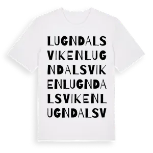 Lugndalsviken ordlek t-shirt – ekologisk bomull t-shirt från Pinshirt