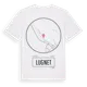 White t-shirt med Lugnet t-shirt