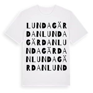 Lundagärdan ordlek t-shirt – ekologisk bomull t-shirt från Pinshirt