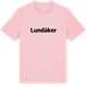 Pink Cotton t-shirt med Lundåker fetstil t-shirt