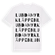 Lundamyrkläppen ordlek t-shirt