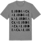 Mid Heather Gray t-shirt med Lundbacka ordlek t-shirt
