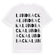 Lundbacka ordlek t-shirt
