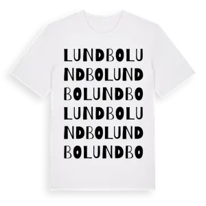 Lundbo ordlek t-shirt – ekologisk bomull t-shirt från Pinshirt