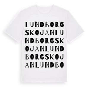 Lundborgskojan ordlek t-shirt – ekologisk bomull t-shirt från Pinshirt