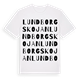 Lundborgskojan ordlek t-shirt