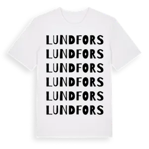Lundfors ordlek t-shirt – ekologisk bomull t-shirt från Pinshirt