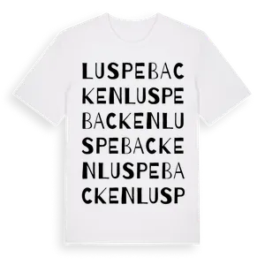 Luspebacken ordlek t-shirt – ekologisk bomull t-shirt från Pinshirt