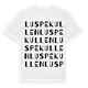 Luspekullen ordlek t-shirt