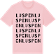 Pink Cotton t-shirt med Luspen ordlek t-shirt