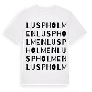 Luspholmen ordlek t-shirt – ekologisk bomull t-shirt från Pinshirt