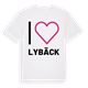 Jag älskar Lybäck t-shirt stort tryck