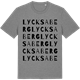 Mid Heather Gray t-shirt med Lycksaberg ordlek t-shirt