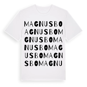 Magnusbo ordlek t-shirt – ekologisk bomull t-shirt från Pinshirt