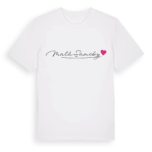 Malå sameby hjärta t-shirt – ekologisk bomull t-shirt från Pinshirt