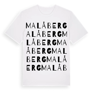 Malåberg ordlek t-shirt – ekologisk bomull t-shirt från Pinshirt