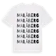White t-shirt med Malåberg ordlek t-shirt