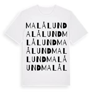 Malålund ordlek t-shirt – ekologisk bomull t-shirt från Pinshirt