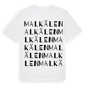 Malkälen ordlek t-shirt – ekologisk bomull t-shirt från Pinshirt