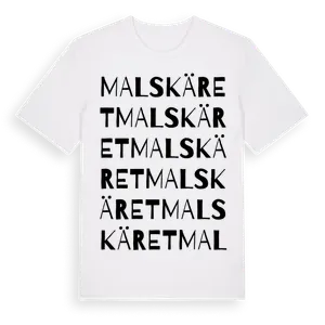 Malskäret ordlek t-shirt – ekologisk bomull t-shirt från Pinshirt
